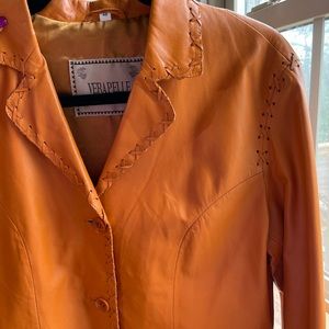 Italian leather jacket.  Never worn.